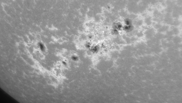 Animation AR4197 in CaK for 10min. - Astrophotography