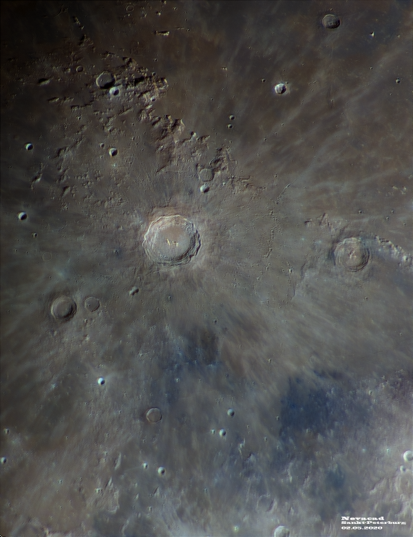 Copernicus in color, May 2, 2020 - Astrophotography