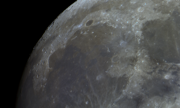 Sea of Rains and Bay of Rainbows - Astrophotography