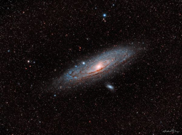 M31 Andromeda galaxy & M110 galaxy - Astrophotography