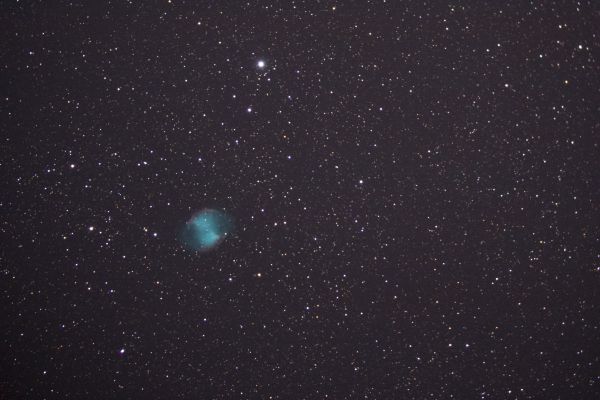 M27 Dumbbell Nebula. Raw file. - Astrophotography