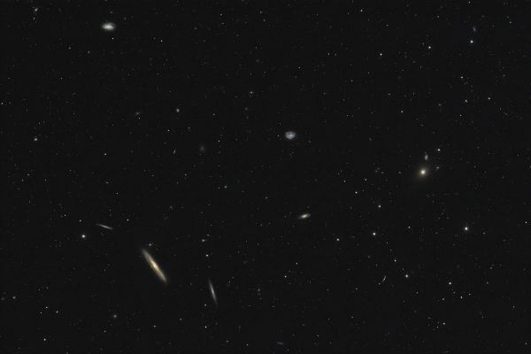 Silver Streak Galaxy, NGC 4216 and surroundings - Astrophotography