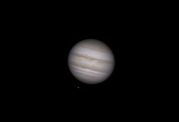 Jupiter and Callisto at 23:56 on 21.09.22. - Astrophotography