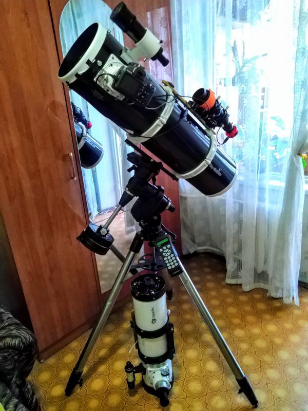 My astrograph is based on the Sky-Watcher BKP 2001 telescope and the Celestron CG-5 Advanced GT mount. - Astrophotography