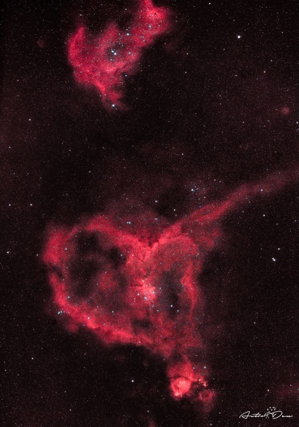 IC1805 & IC1848 - The Heart and Soul Nebulae - Astrophotography