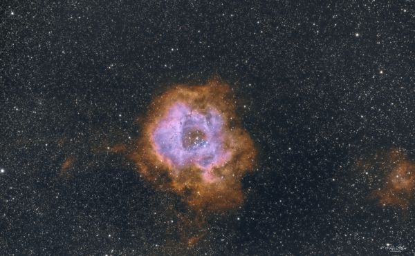 NGC 2237 Rosette nebula SHO faked with Pixinsight - Astrophotography