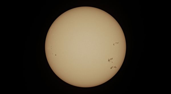 General view of June 21 sunspots - Astrophotography
