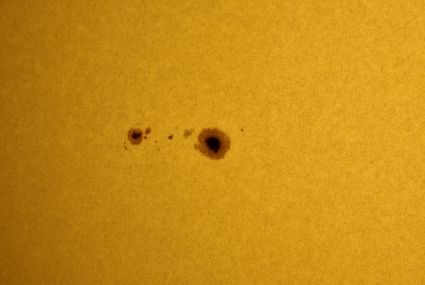 Sunspots from group 2960 on March 7 - Astrophotography