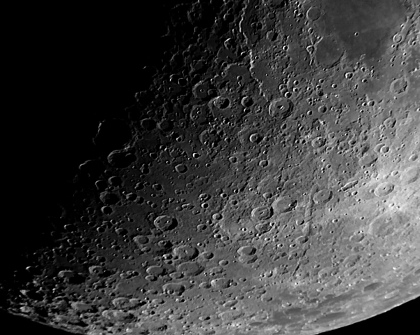 Southern Moon (Janssen/Fabricius-Hommel/Pitiscus) at Phase +45% from 16.03.24 - Astrophotography