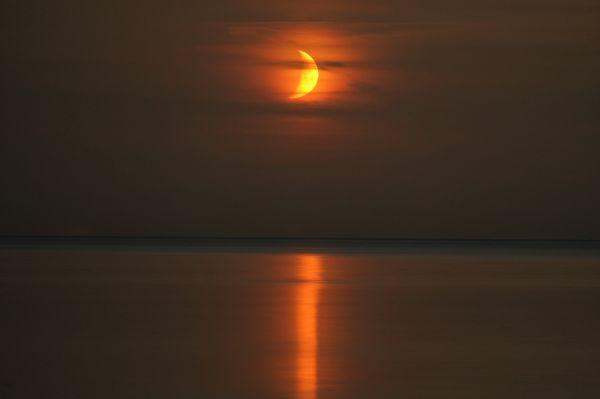 Moon set 08.2022 - Astrophotography