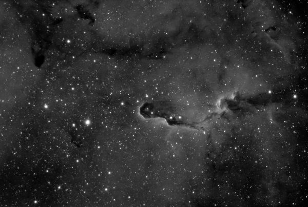 Elephant's Trunk Nebula (H-alpha) - Astrophotography