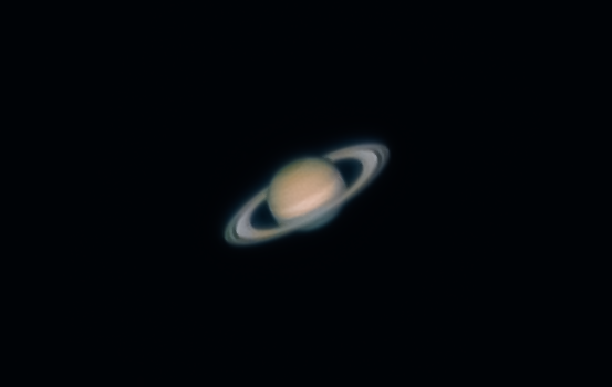 Saturn. Altitude 12 degrees. 18.07.2021 - Astrophotography