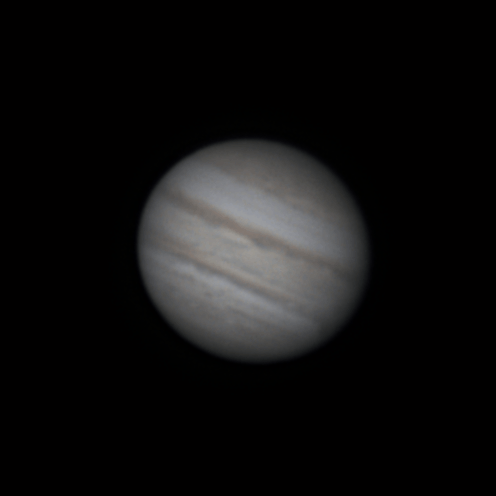 Animation of Jupiter's rotation over 66 minutes on August 8, 2022 - Astrophotography