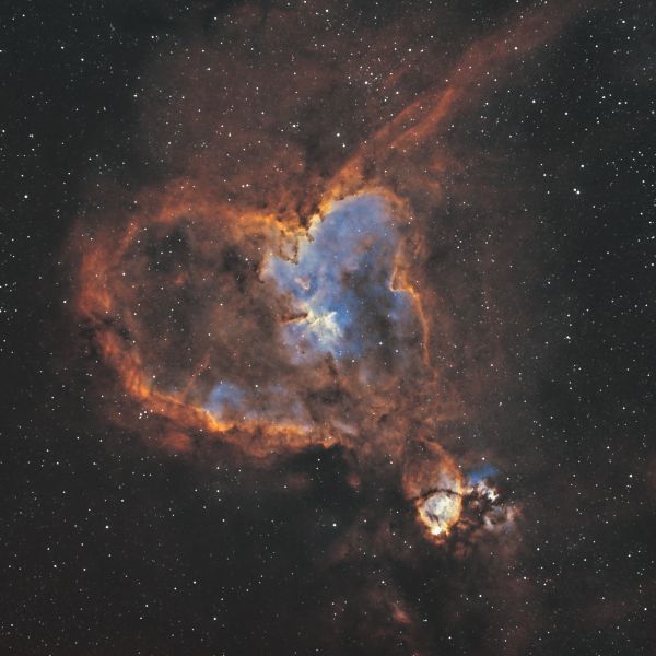 The Heart Nebula (IC 1805) and the Fish Head Nebula (IC 1795) - Astrophotography
