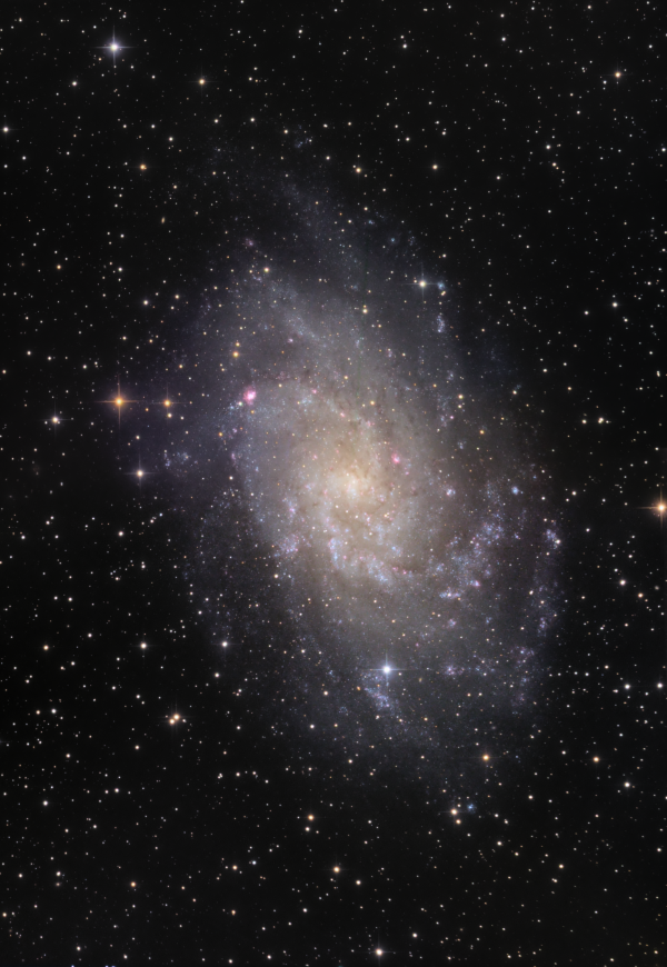 M 33 Triangle galaxy LRGB 2 pannel mosaic - Astrophotography