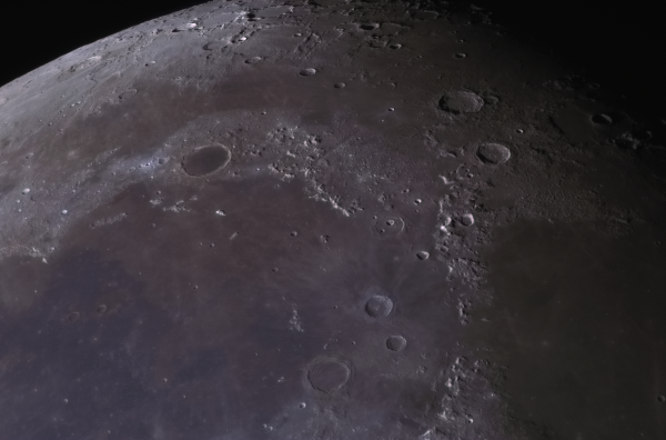 Mare Imbrium, Mare Frigoris, and Mare Serenitatis, the Alps and Caucasus Mountains, craters Plato, Aristotle, and Eudoxus. - Astrophotography