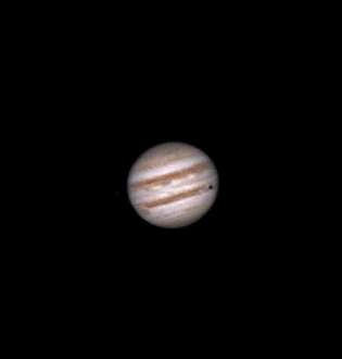 Jupiter and the shadow of Io. 2024-11-26. Gif - Astrophotography