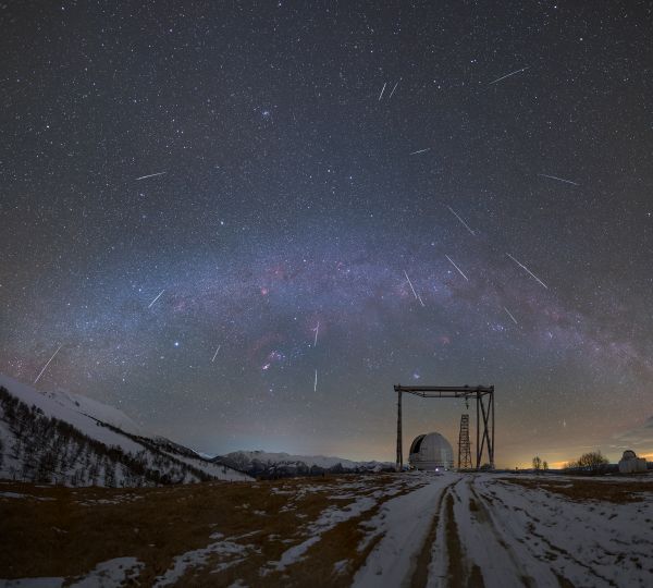 Bolshoi Teleskop Azimutal'ny ("Large Altazimuth Telescope") and Geminids - Astrophotography