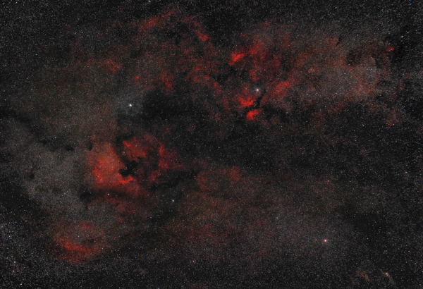 Nebulae in the constellation Cygnus - Astrophotography
