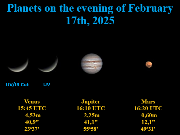 Planets in the evening 17.02.2025 - Astrophotography
