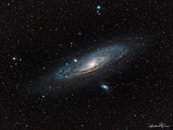 M31 Andromeda galaxy & M110 galaxy - Astrophotography
