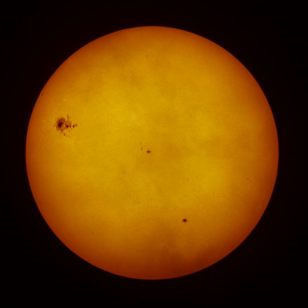 Sun over clouds, 20 oct 2014 - Astrophotography