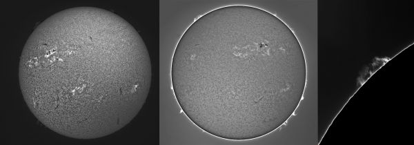 The Sun. Active regions on 18.05.2022, 22.05.2022, 22.05.2022. - Astrophotography