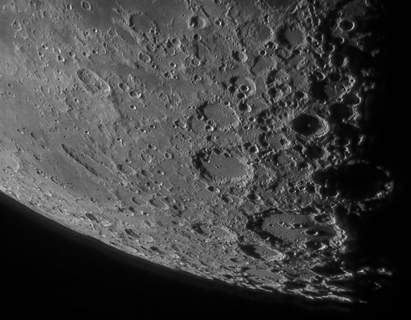 Moon - southern part. July 25, 2019. - Astrophotography