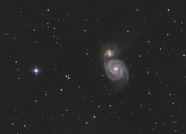 Whirlpool Galaxy, M51, NGC 5194 - Astrophotography