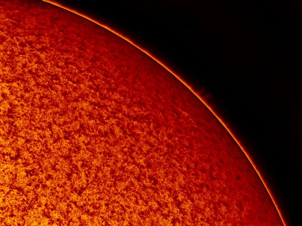 2018.08.04 Sun prominence H-Alpha - Astrophotography