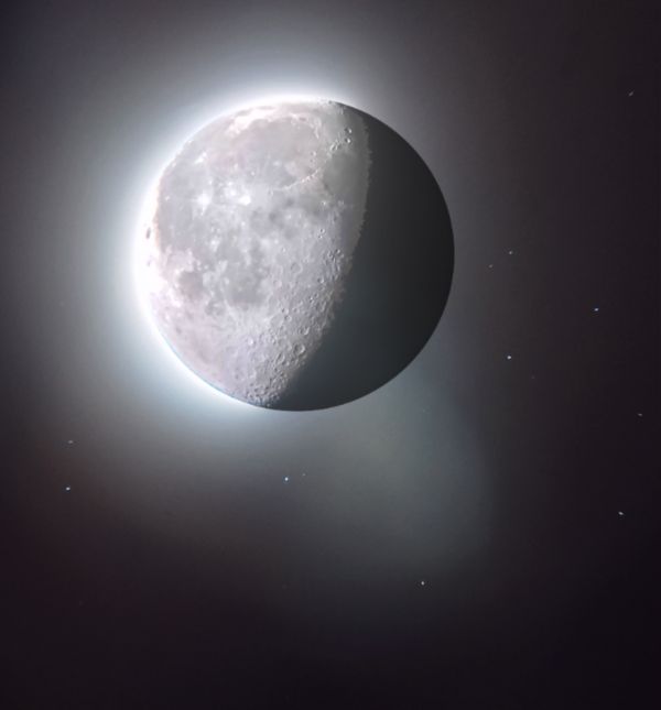 Moon in the Pleiades - Astrophotography