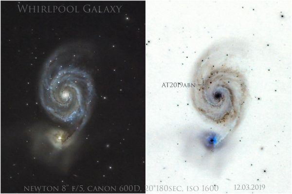 M51, AT2019abn - Astrophotography