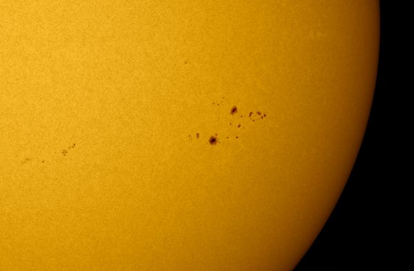 Sunspot groups #3540, #3541, #3546, #3552 - Astrophotography