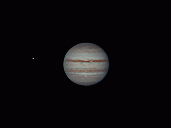 Jupiter and Io rotation - Astrophotography