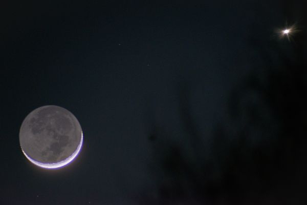 Conjunction of the Moon and Venus on 22.02.2023 - Astrophotography