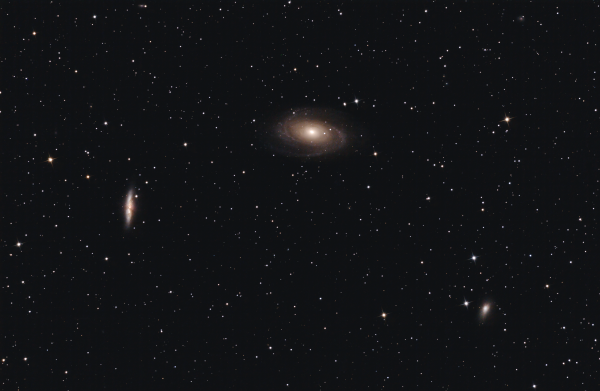 A trio of gravitationally interacting galaxies in the constellation Ursa Major: M81 