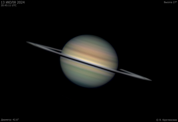 Saturn on July 13, 2024 - Astrophotography