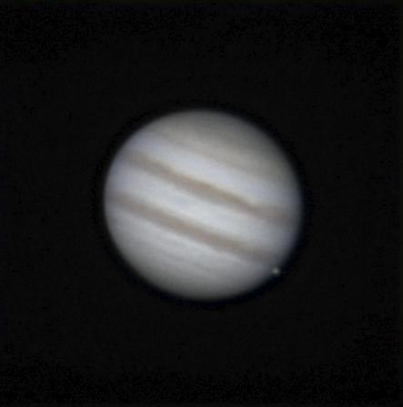 Jupiter and its moon Io - Astrophotography