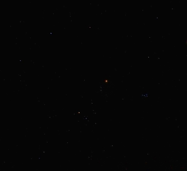 Betelgeuse, Aldebaran, and the Pleiades. Another version. - Astrophotography