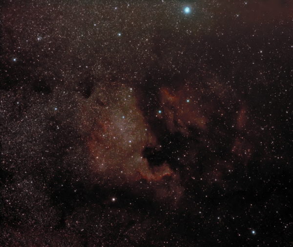 The North America Nebula (NGC 7000) and the Pelican Nebula (IC 5070) - Astrophotography