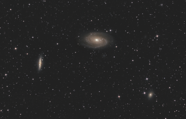 A trio of gravitationally interacting galaxies in the constellation Ursa Major: M81 