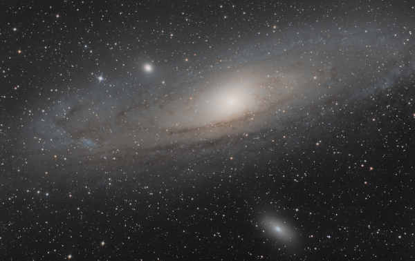 A trio of galaxies in the constellation Andromeda: M31, M32, and M110 - Astrophotography