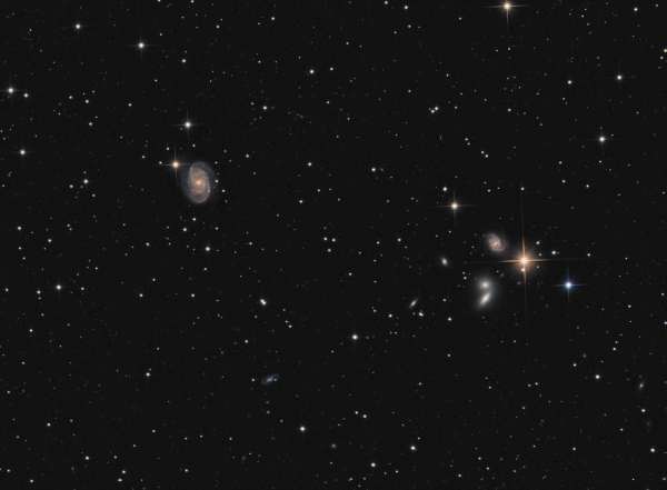 NGC5371/NGC5390 (Galaxy) and friends LRGB - Astrophotography
