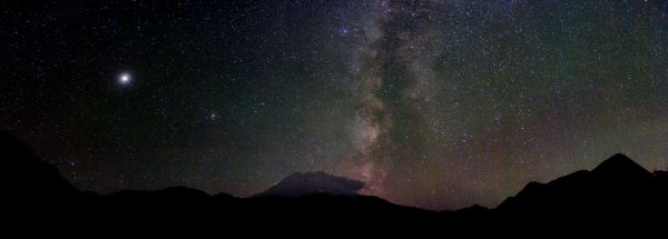 Starry Night over Old Man Elbrus - Astrophotography