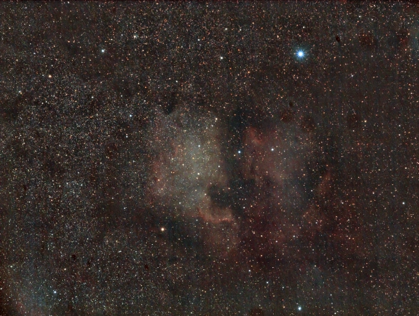 The North America and Pelican emission nebulae in the constellation Cygnus. May 19, 2023. - Astrophotography