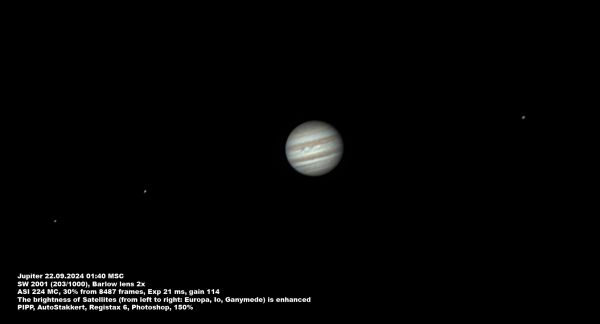 Jupiter and satellites - Astrophotography
