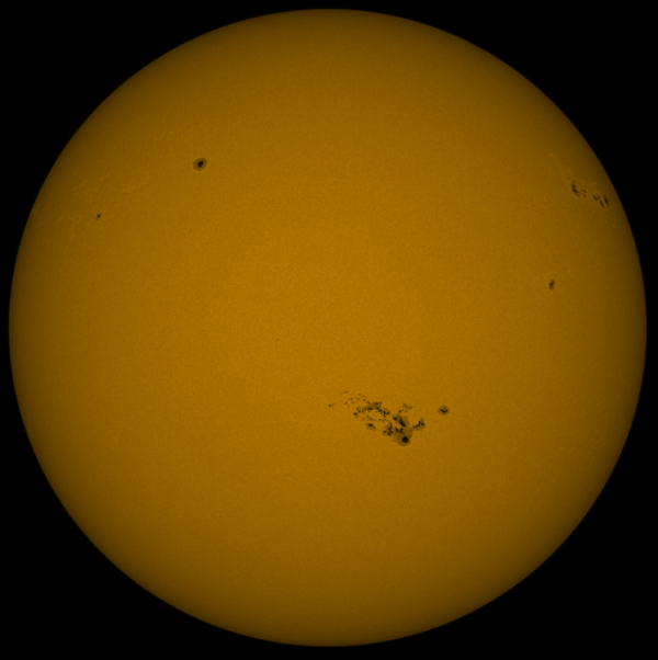 Sun in continuum 8.05 - Astrophotography