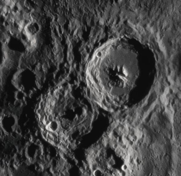 Moon- craters Theophilus and Cyrillus - Astrophotography