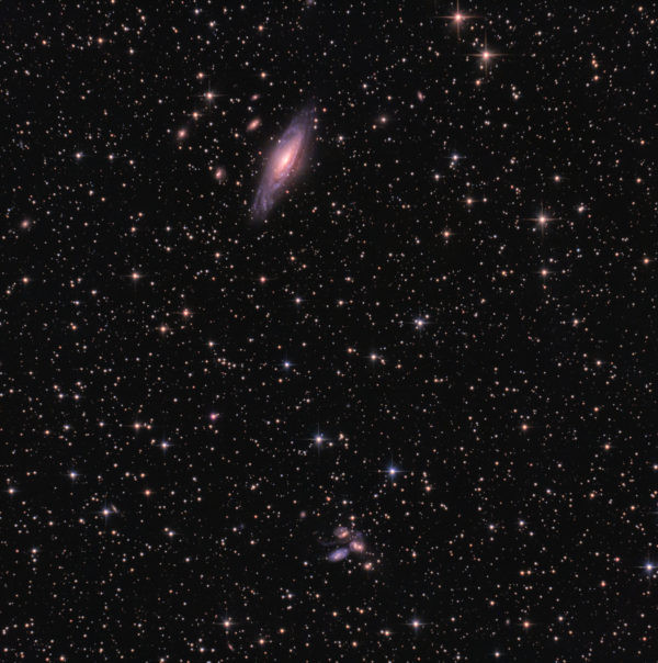 NGC7331 - Galaxy in the Constellation Pegasus and Stephan's Quintet - Astrophotography