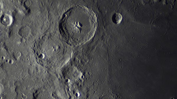 Theophilus, Cyrillus, the Sea of Nectar on the right - Astrophotography